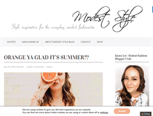 Tablet Screenshot of modest-style.com
